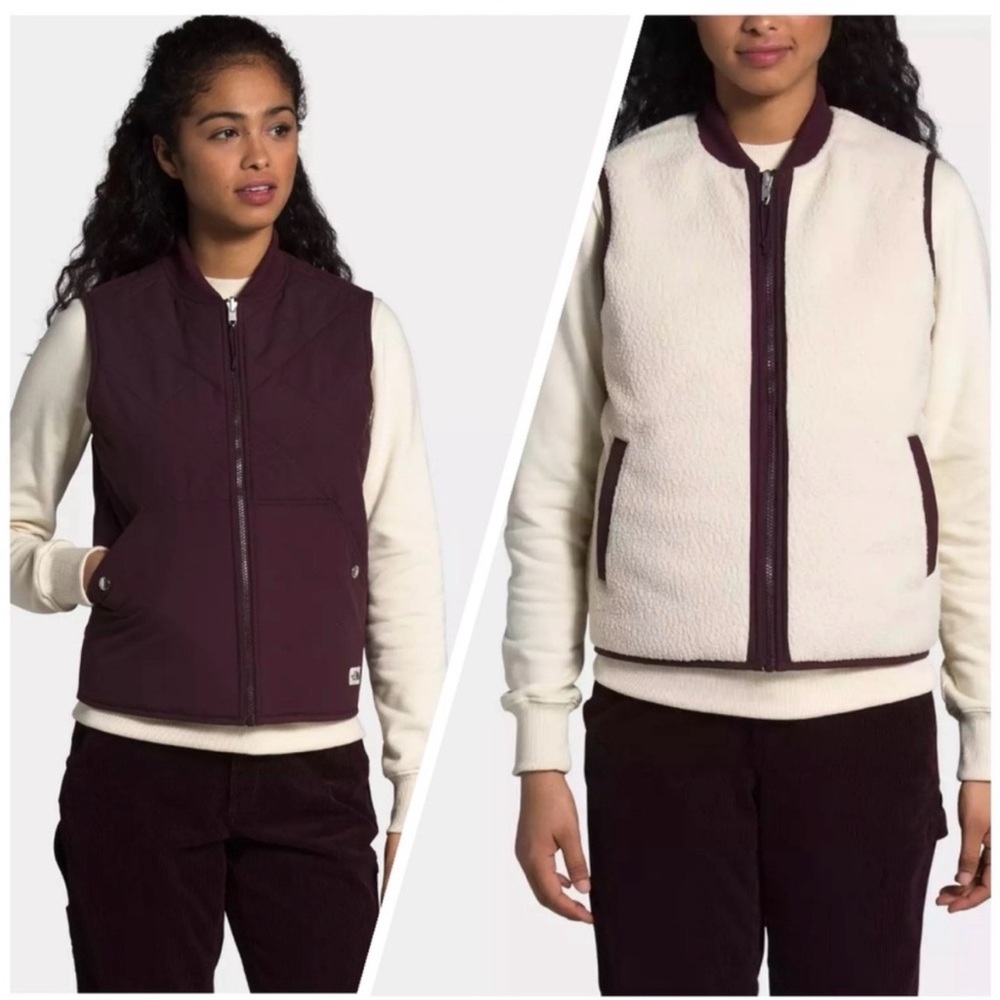 The North Face Cuchillo Reversible Root Brown Fleece Vest S Gorpcore GranolaGirl